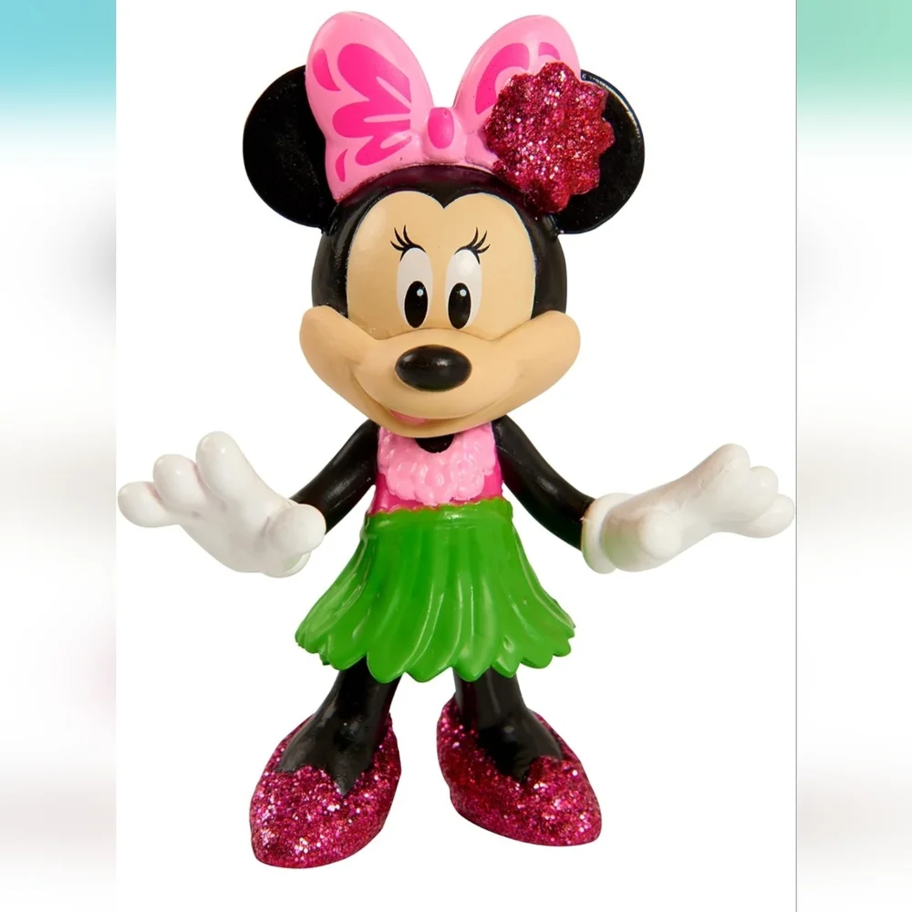 New! Disney 3 Minnie Mouse Puzzles and 5 Pc. Figurine Set